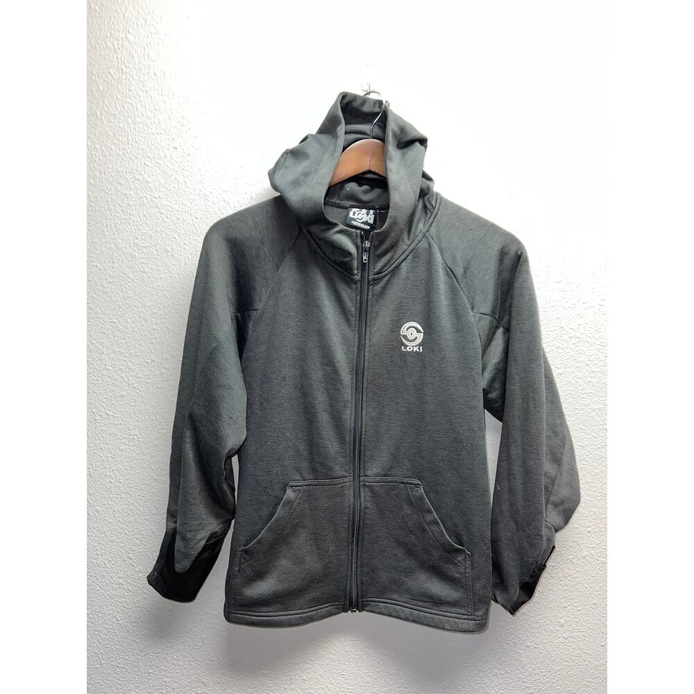 Womens Loki Gear Jacket Gray Utility Tech Hoodie Mittens Outerwear Women 8